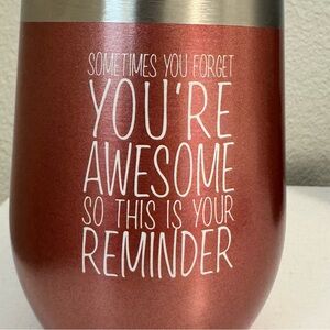 Motivational Red Stainless Steel Tumbler